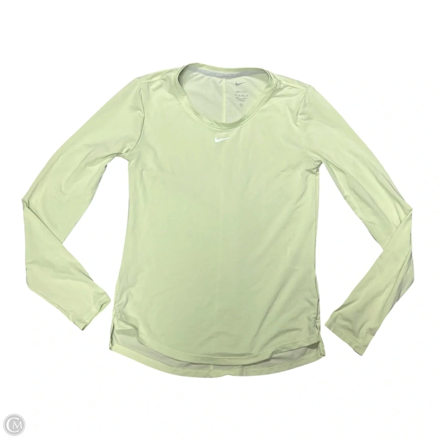 Athletic Top Long Sleeve Crewneck By Nike In Green, Size: Xs