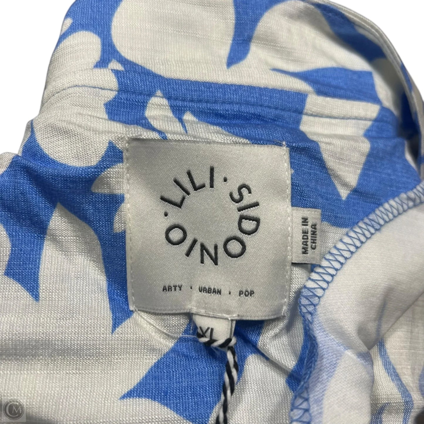 Pants Wide Leg By Lili Sidonio In Blue & White, Size: 4