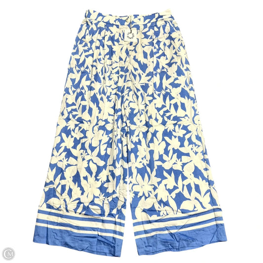 Pants Wide Leg By Lili Sidonio In Blue & White, Size: 16