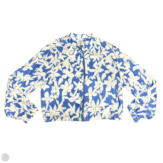 Jacket Other By Lili Sidonio In Blue & White, Size: L