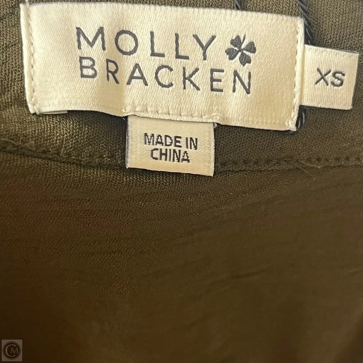 Top Sleeveless By Molly Bracken In Green, Size: Xs
