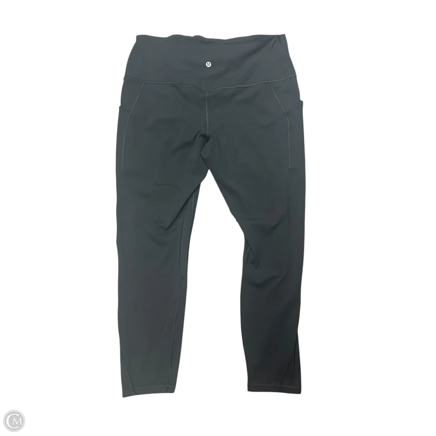 Athletic Leggings By Lululemon In Grey, Size: 16