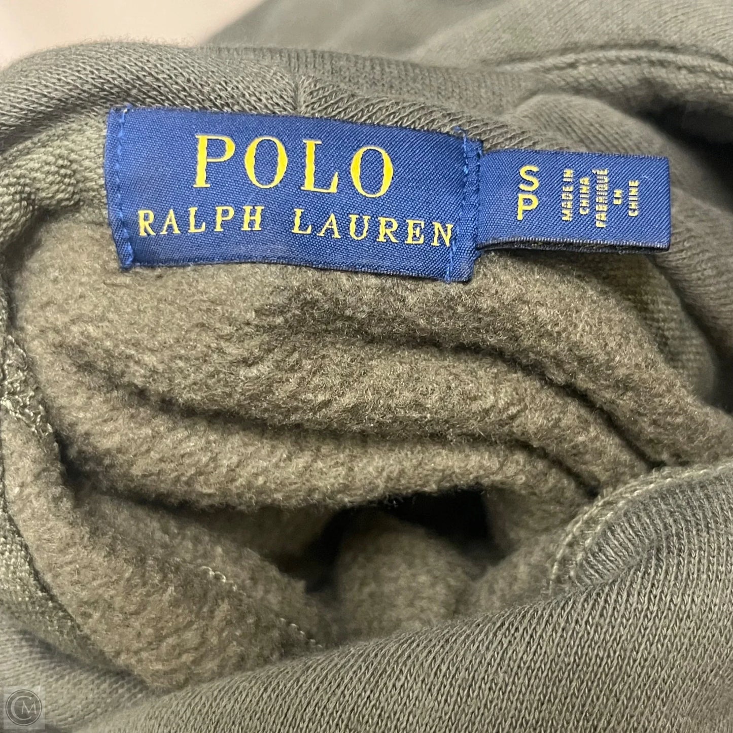 Sweatshirt Hoodie By Polo Ralph Lauren In Green, Size: S