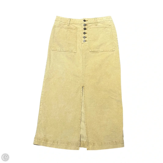 Skirt Maxi By Hello Nite In Tan Denim, Size: S