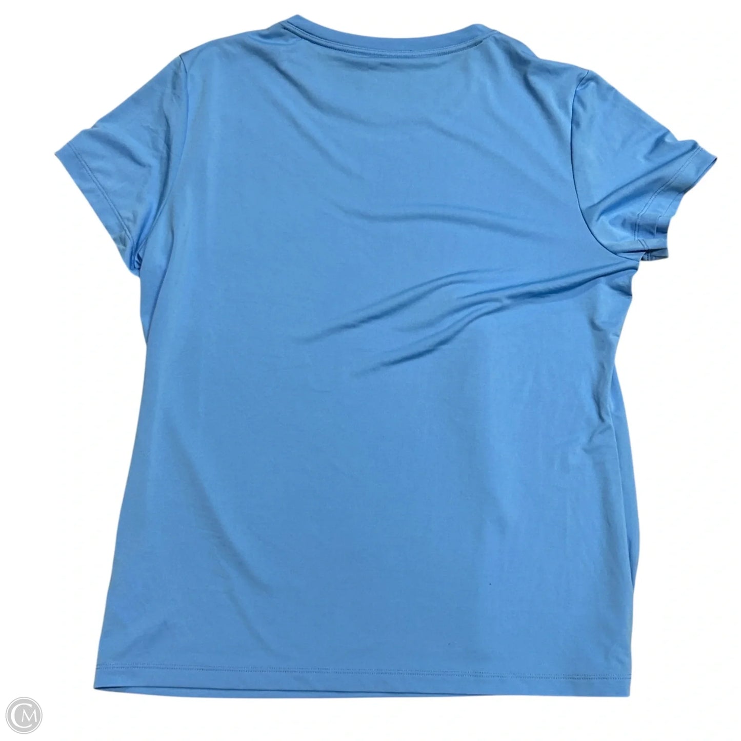 Athletic Top Short Sleeve By Nike In Blue, Size: M