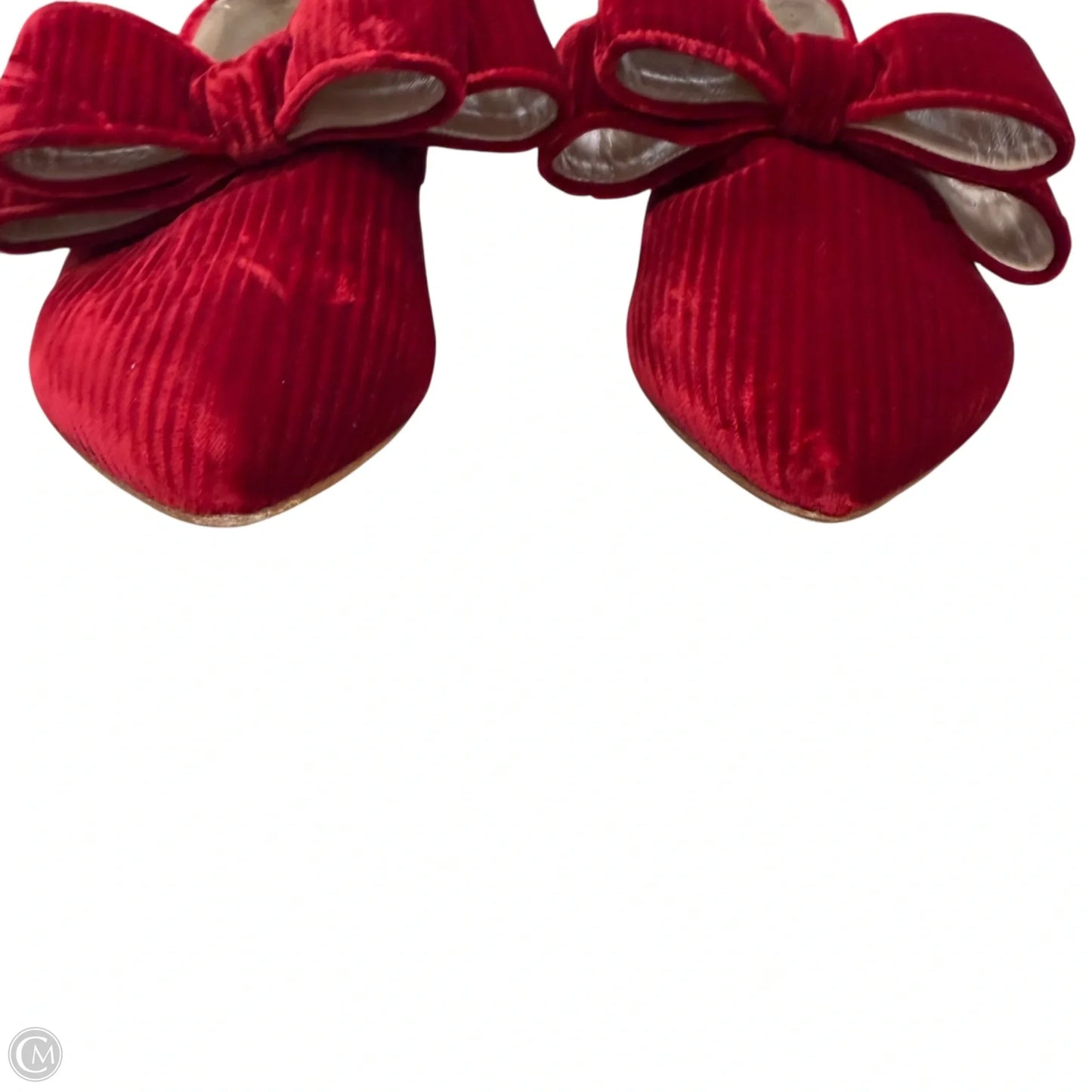 Shoes Flats By Polly Plume In Red, Size: 9.5