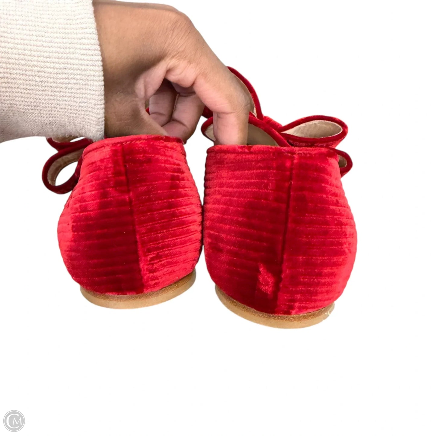Shoes Flats By Polly Plume In Red, Size: 9.5