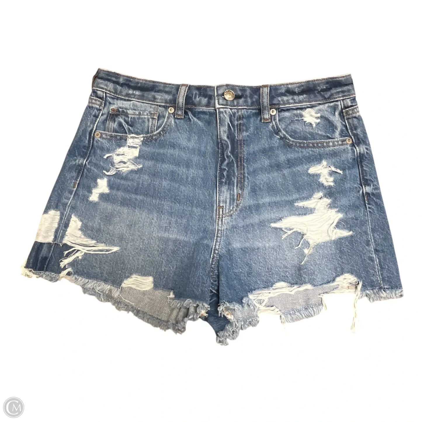Shorts By American Eagle In Blue Denim, Size: 8