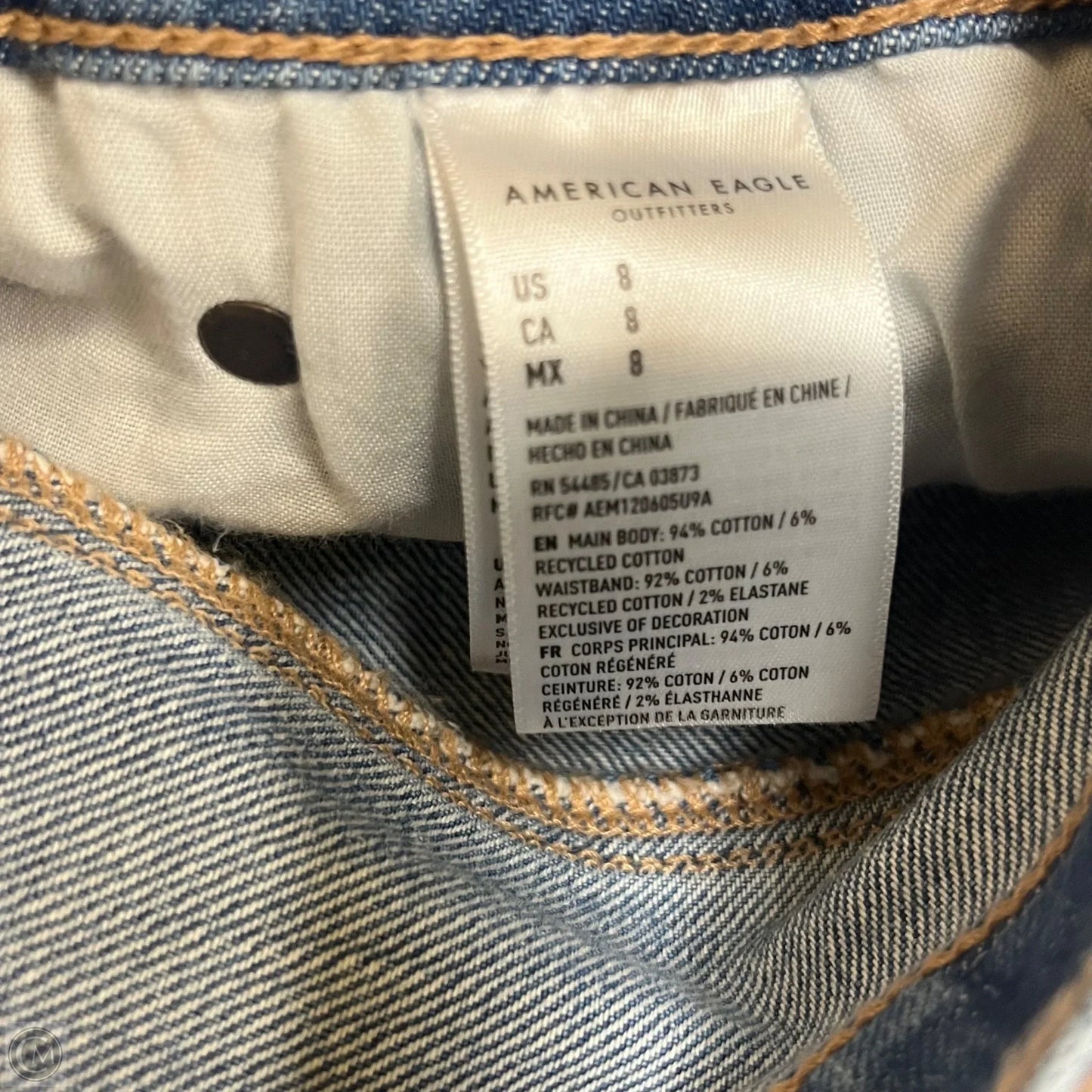 Shorts By American Eagle In Blue Denim, Size: 8