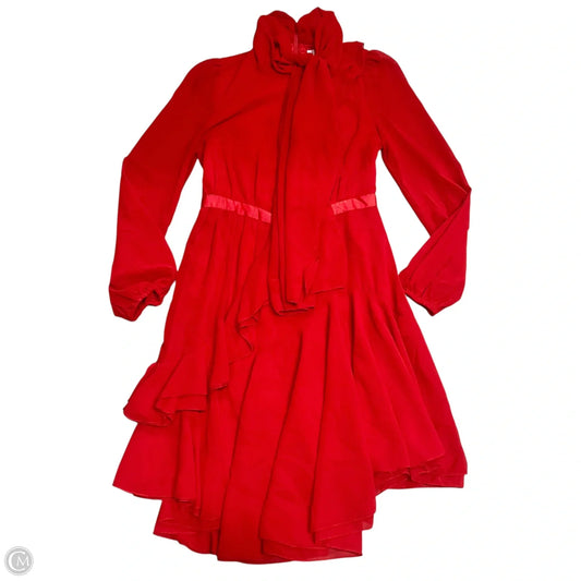 Dress Casual Midi By J Rosa In Red, Size: S
