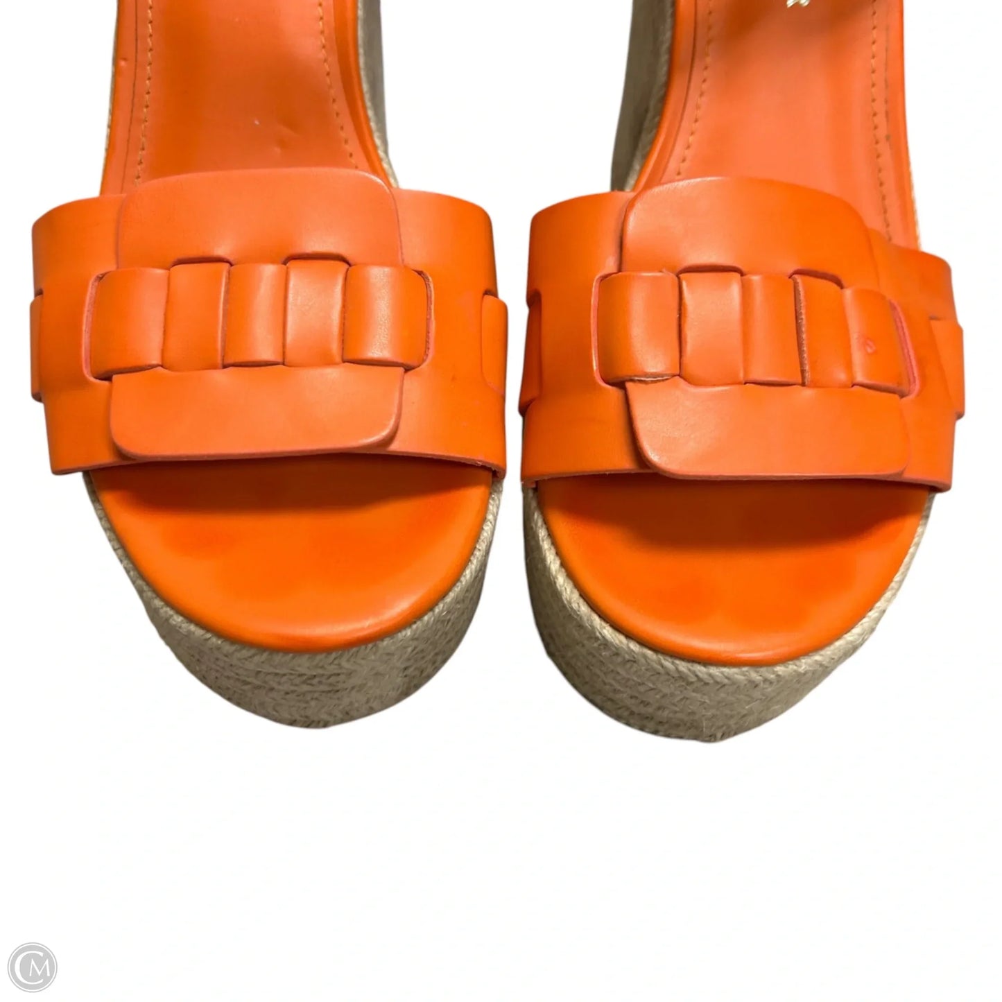 Sandals Heels Wedge By Marc Fisher In Orange, Size: 6