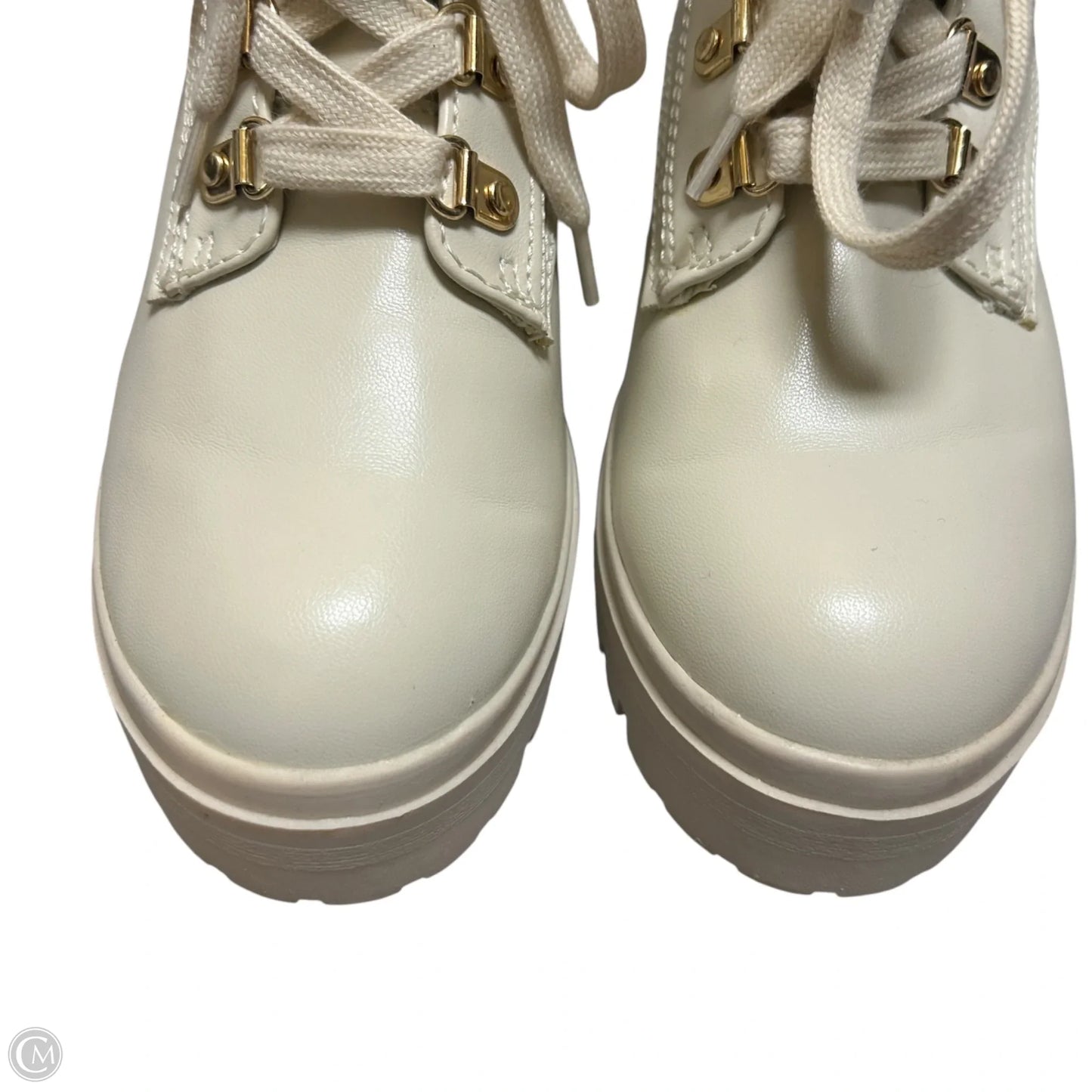 Boots Combat By Wild Pair In Cream, Size: 8.5