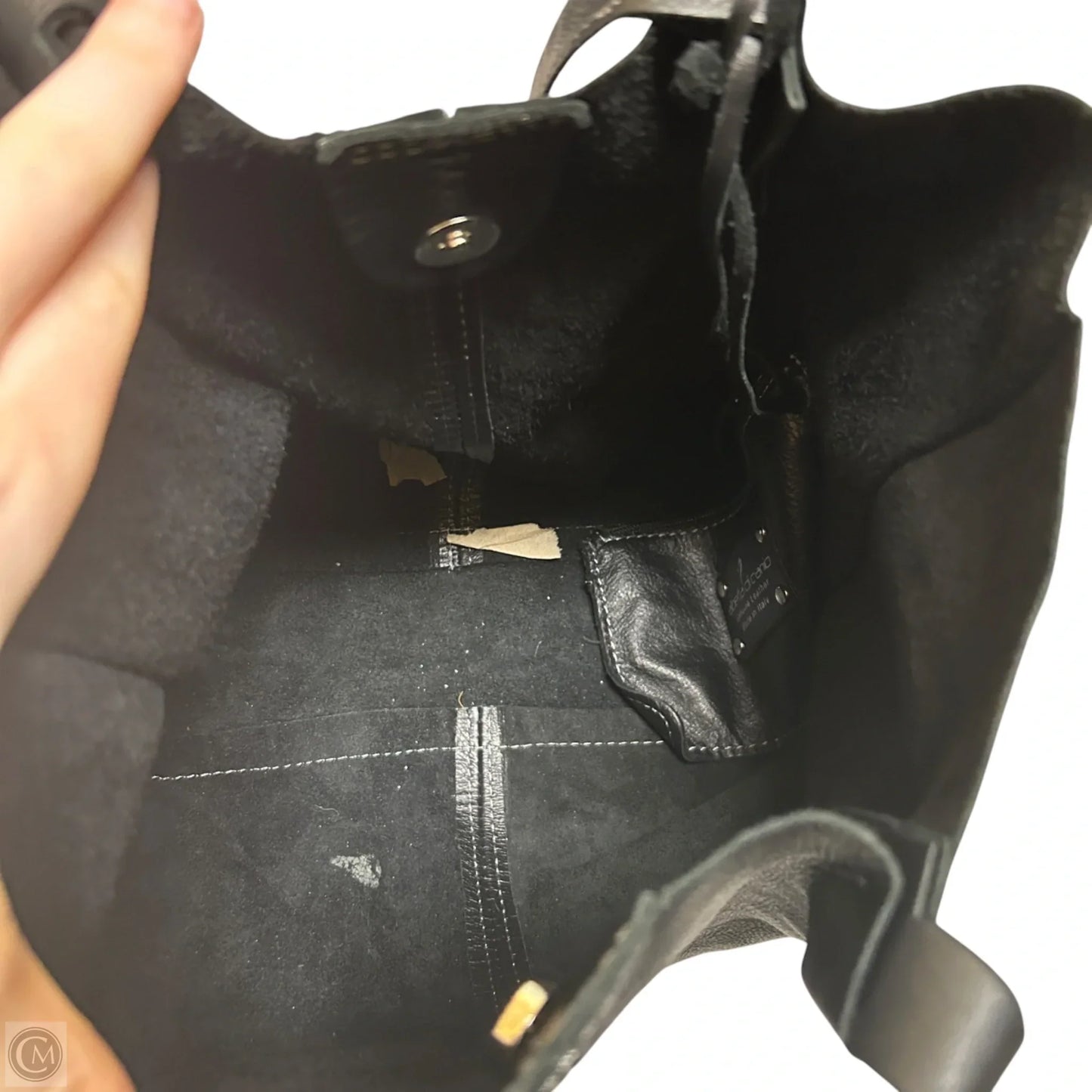 Handbag Leather By Alberta Di Canio, Size: Medium