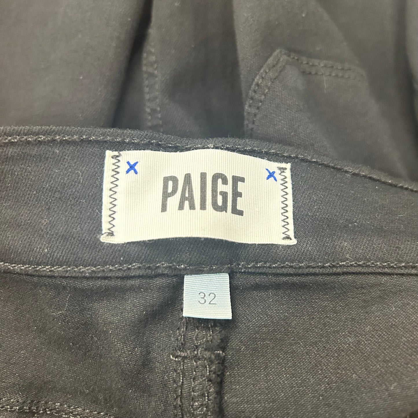 Black Jeans Designer By Paige, Size: 14