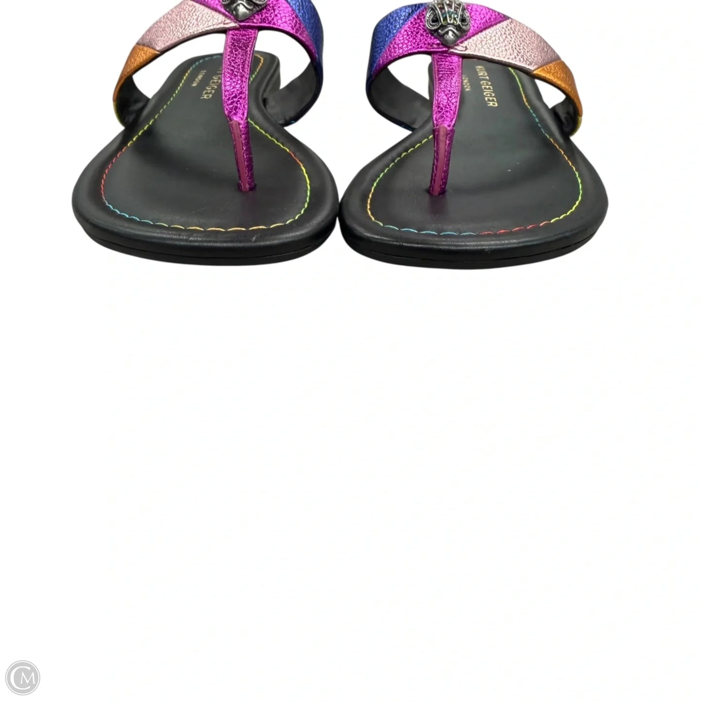 Sandals Designer By Kurt Geiger In Rainbow Print, Size: 6.5
