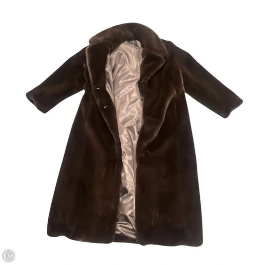 Coat Faux Fur & Sherpa By 7 For All Mankind In Brown, Size: S