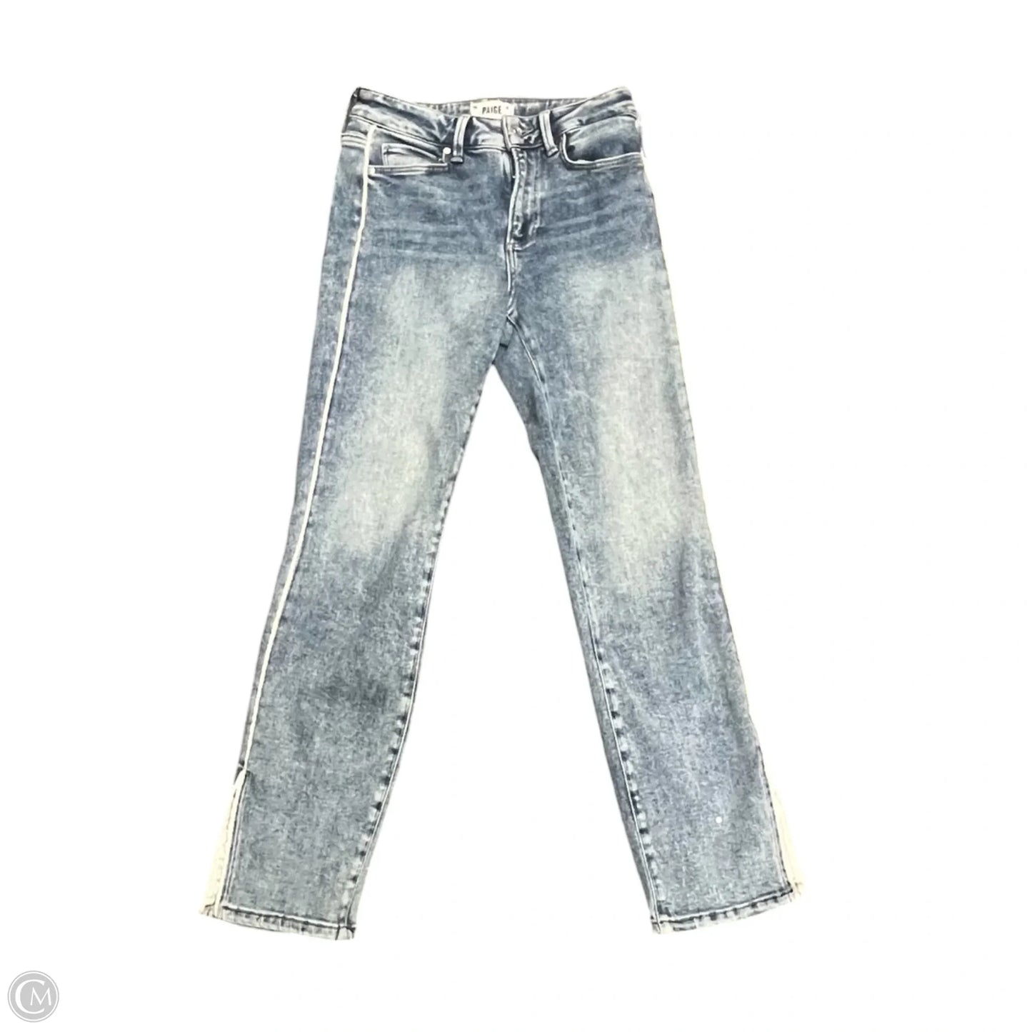 Jeans Straight By Paige In Blue Denim, Size: 2