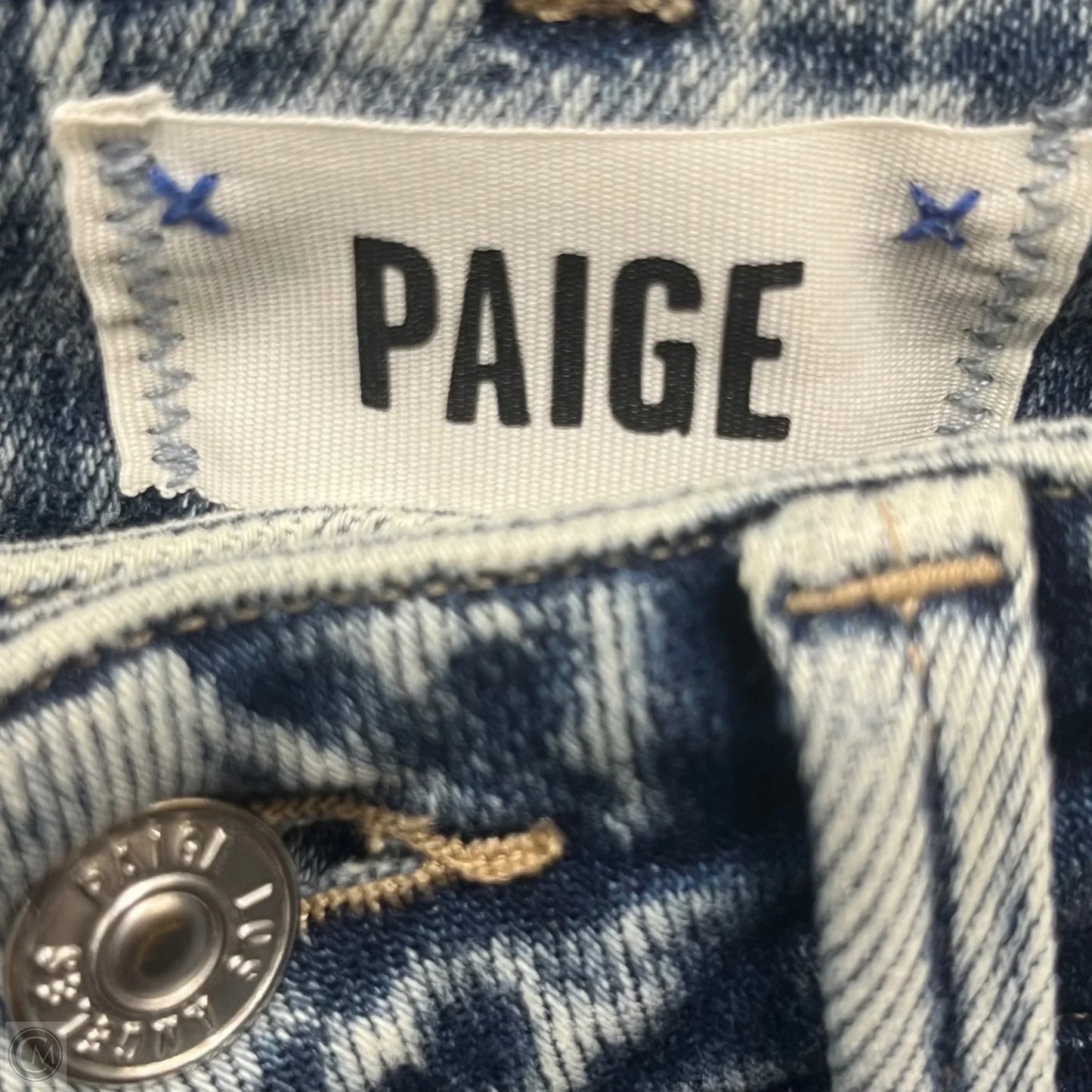 Jeans Straight By Paige In Blue Denim, Size: 2