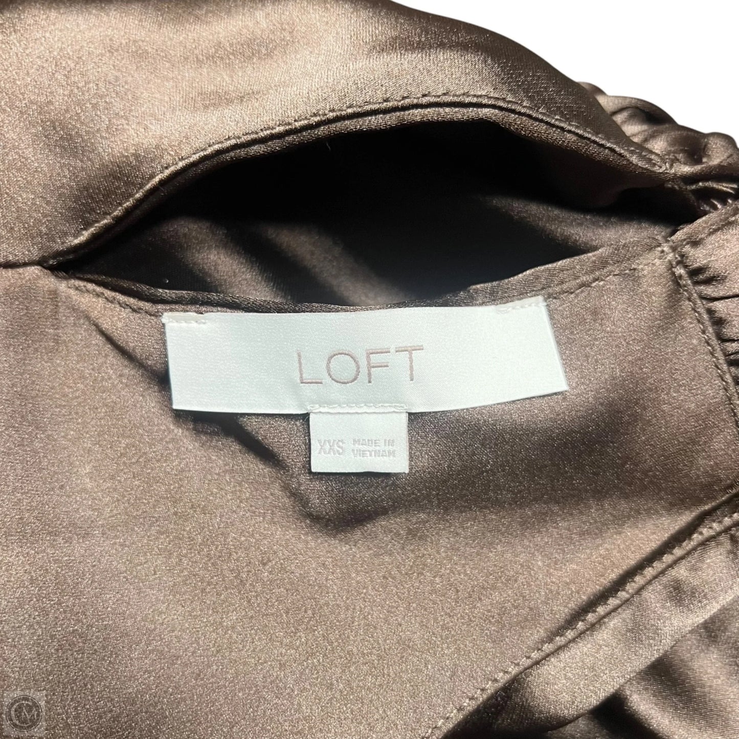 Top Sleeveless By Loft In Brown, Size: Xxs
