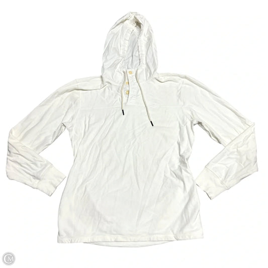 Sweatshirt Hoodie By Lucky Brand In Cream, Size: L