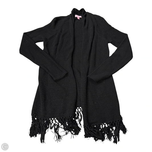 Sweater Cardigan Designer By Lilly Pulitzer In Black, Size: S