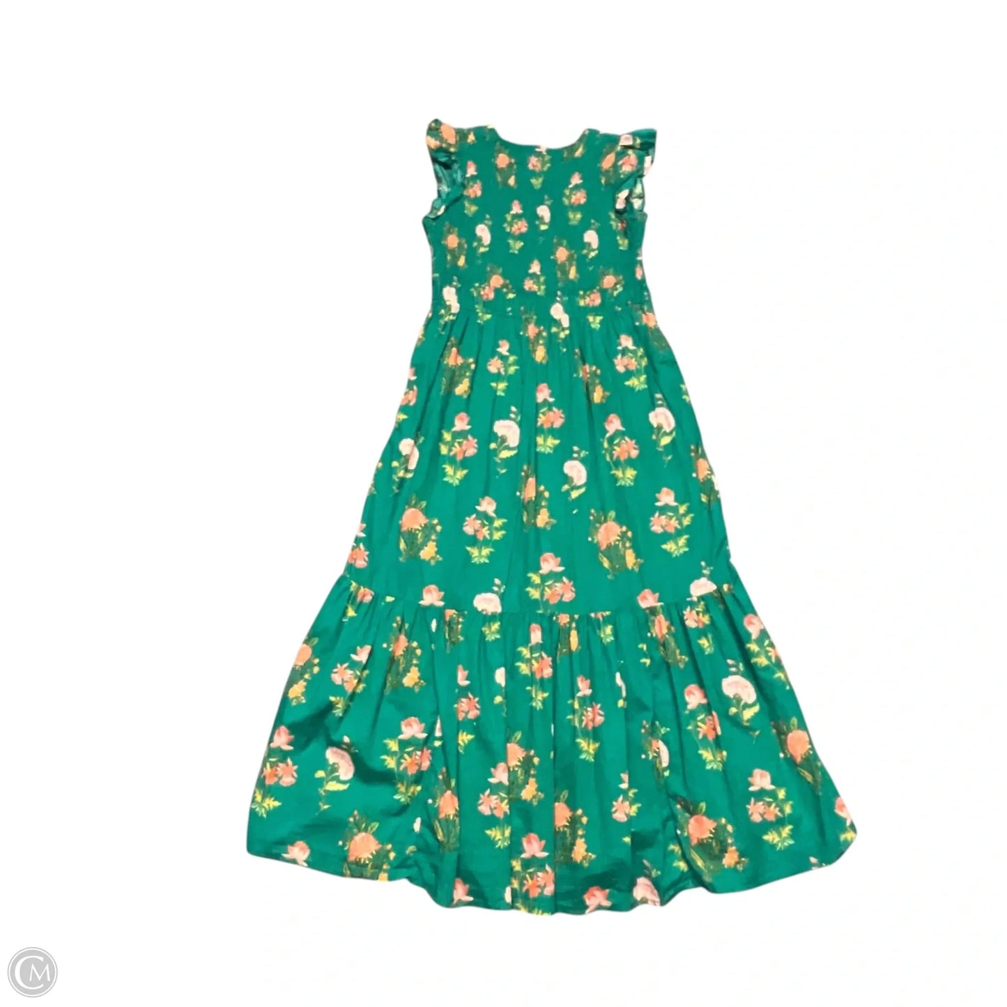Dress Casual Maxi By Anthropologie In Green & Pink, Size: S