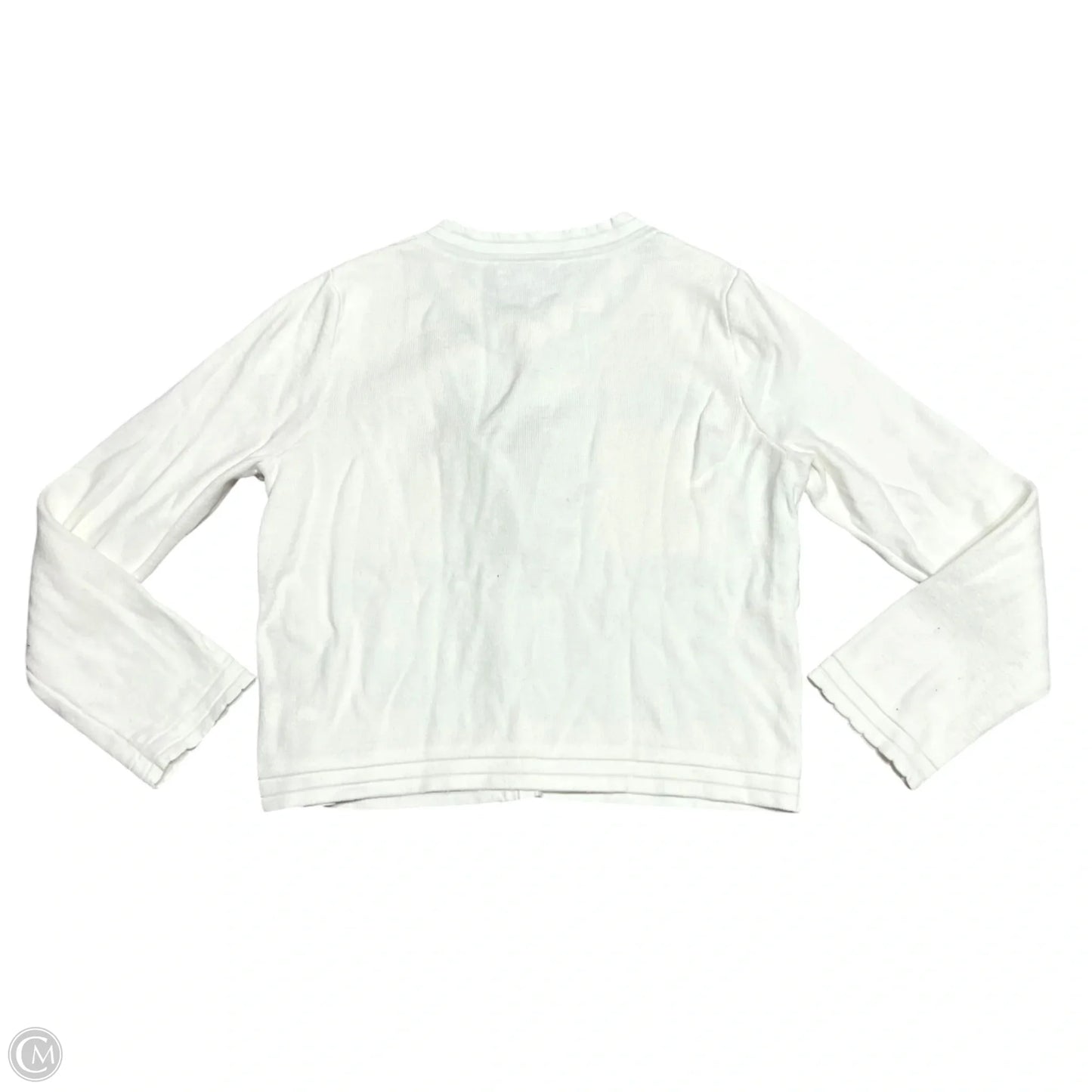 Sweater Cardigan By Free Assembly In Cream, Size: S