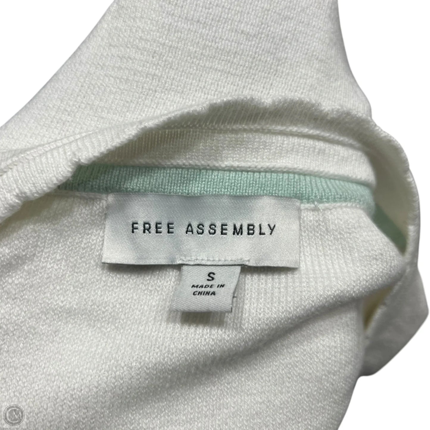 Sweater Cardigan By Free Assembly In Cream, Size: S