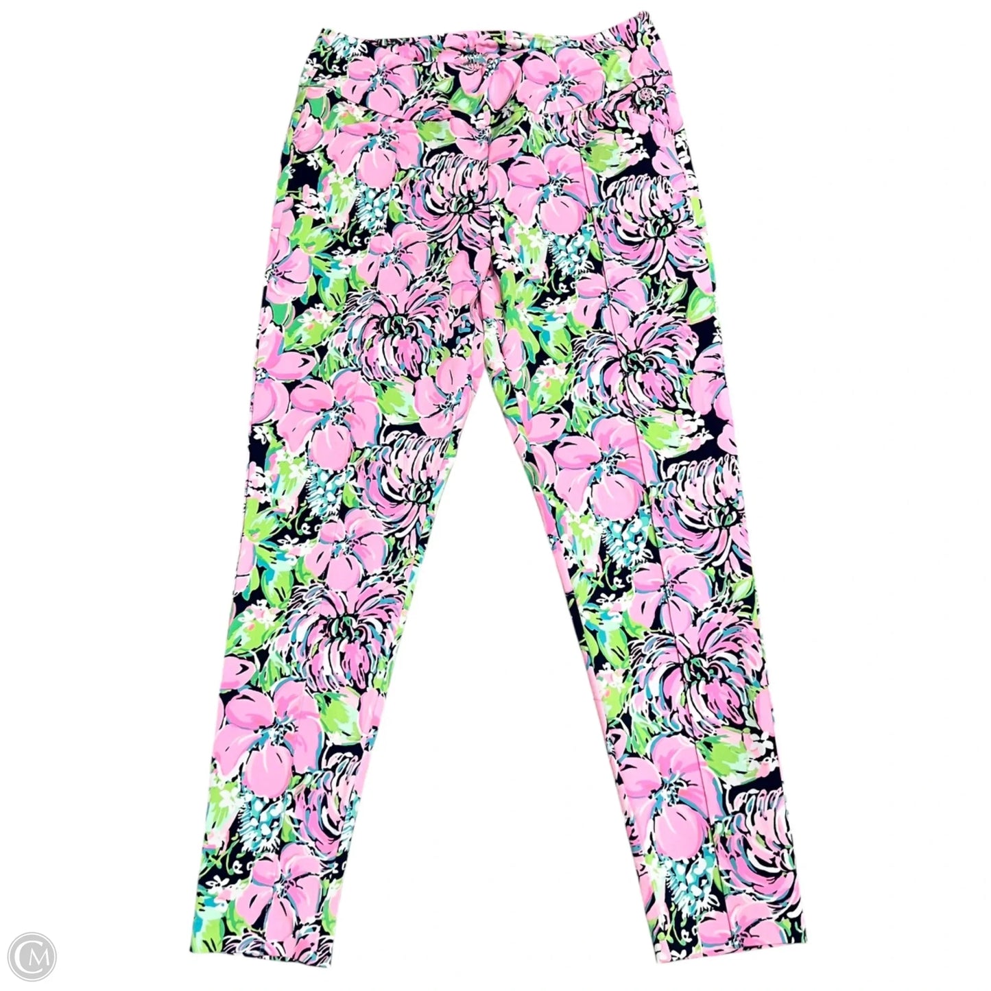 Pants Designer By Lilly Pulitzer In Blue & Pink, Size: 8