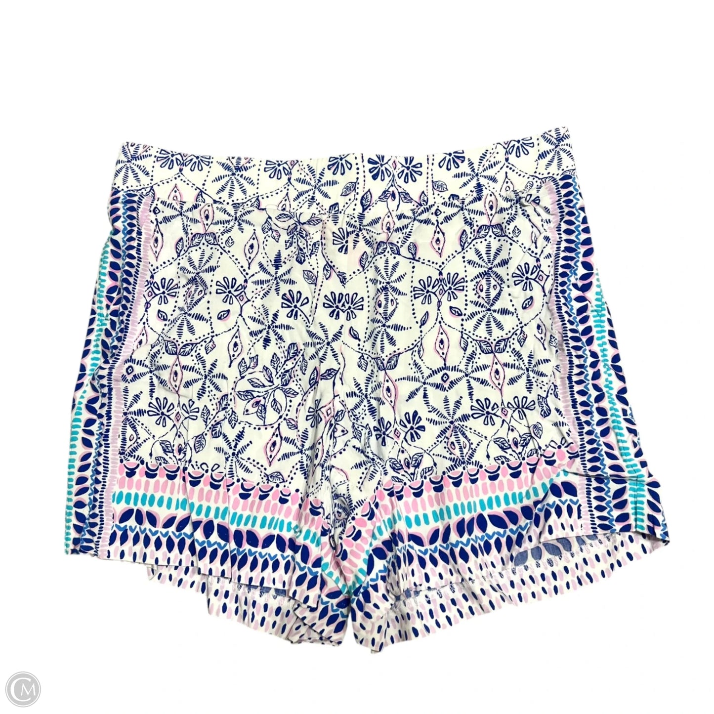 Shorts Designer By Lilly Pulitzer In Blue & White, Size: 8