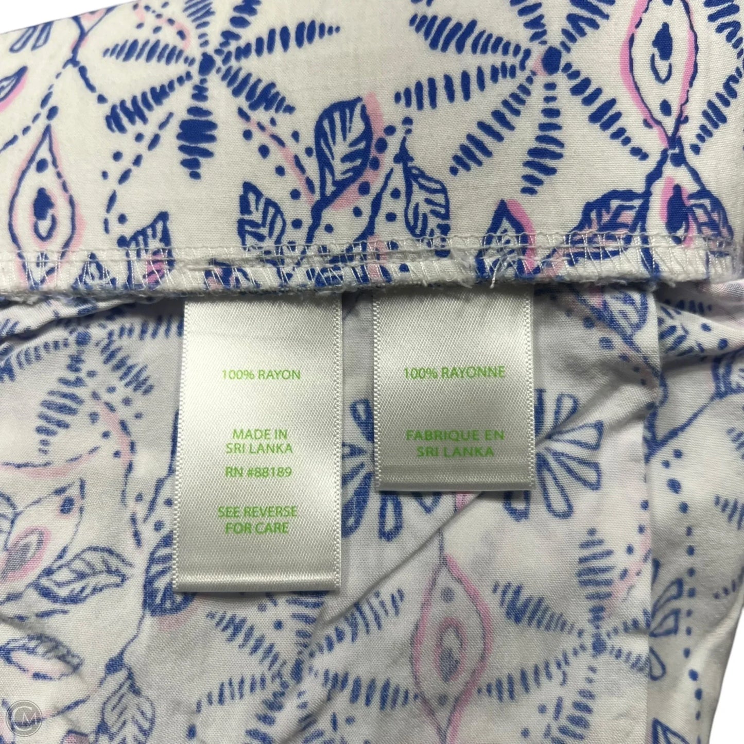 Shorts Designer By Lilly Pulitzer In Blue & White, Size: 8