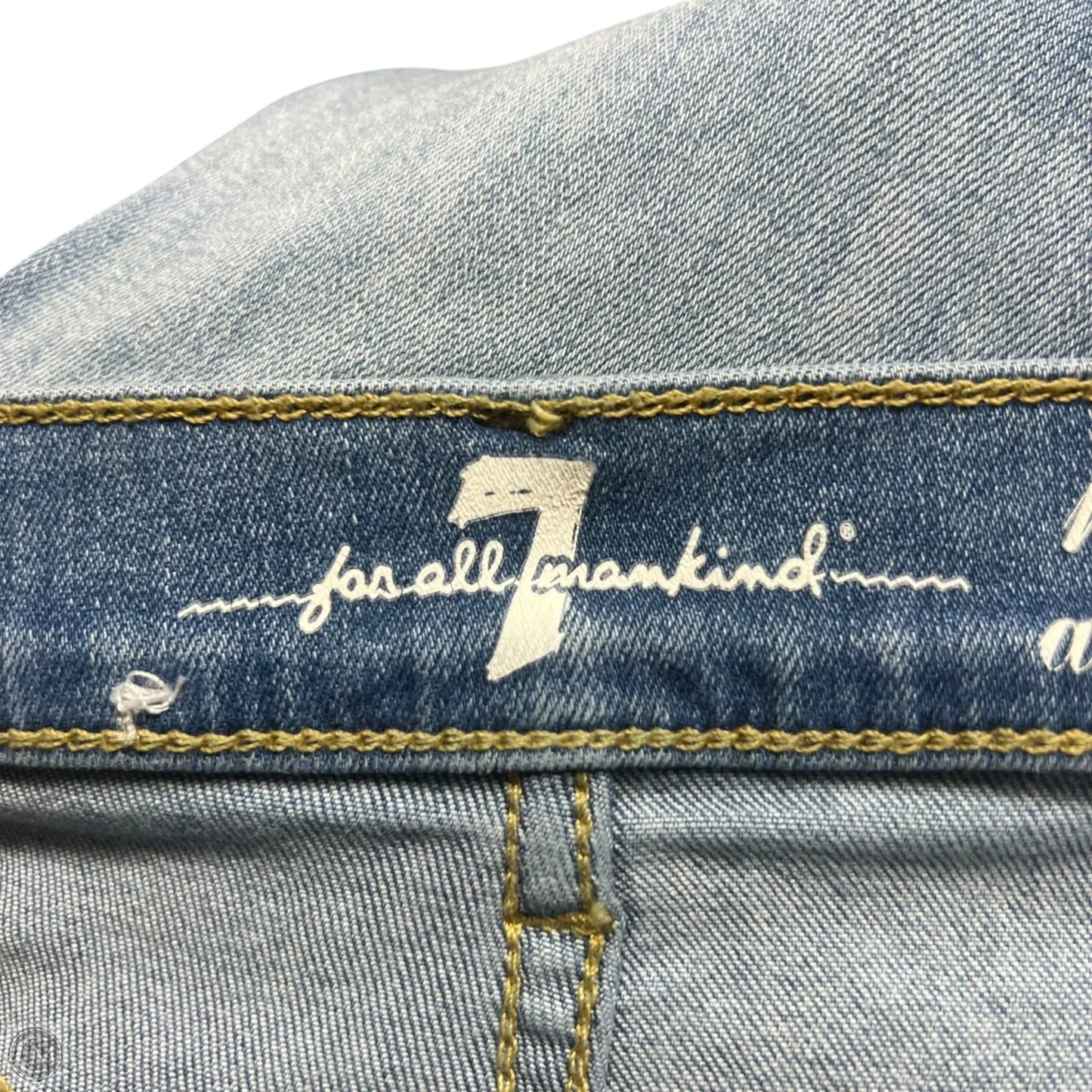 Jeans Skinny By 7 For All Mankind In Blue Denim, Size: 0