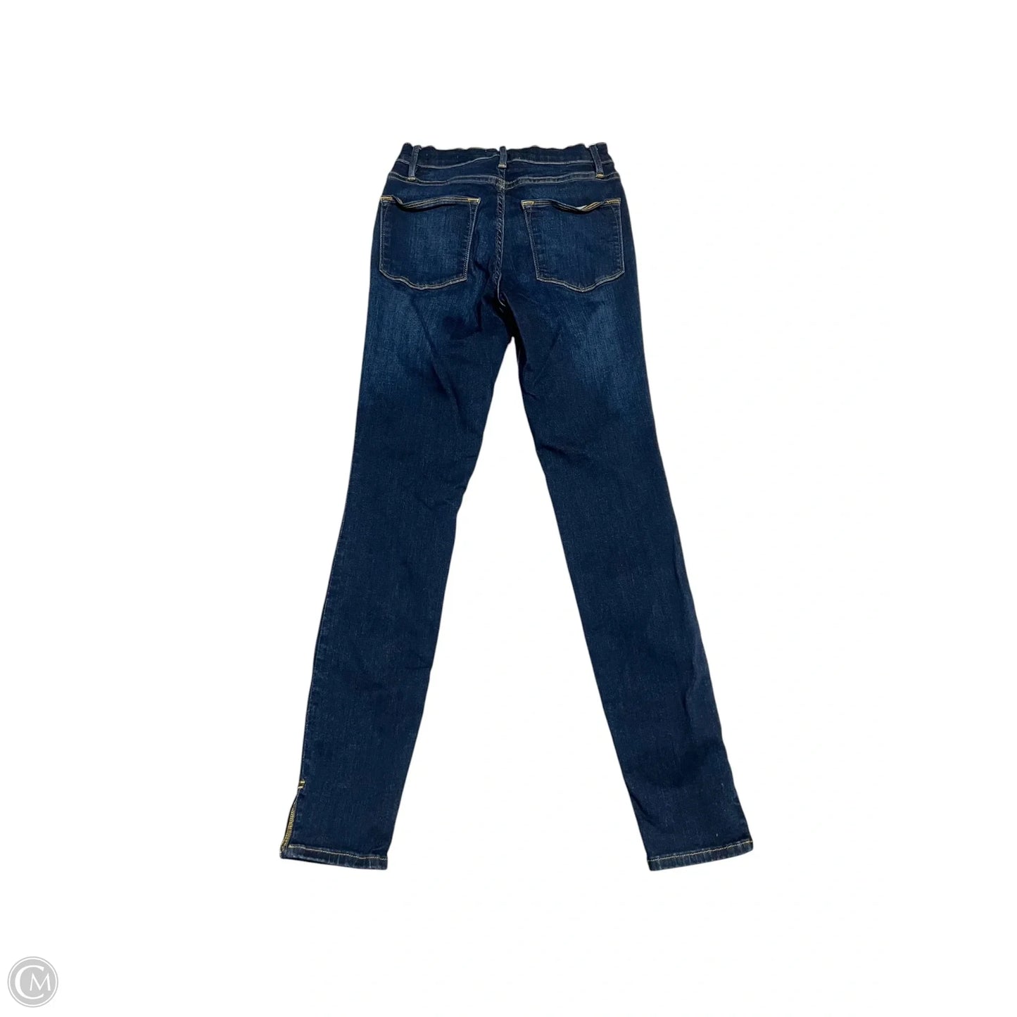 Jeans Skinny By Frame In Blue Denim, Size: 2
