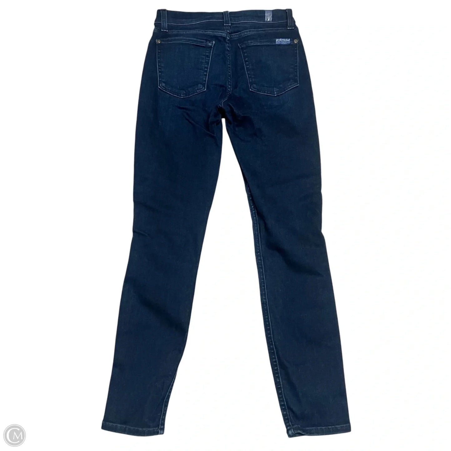 Jeans Skinny By 7 For All Mankind In Blue Denim, Size: 0