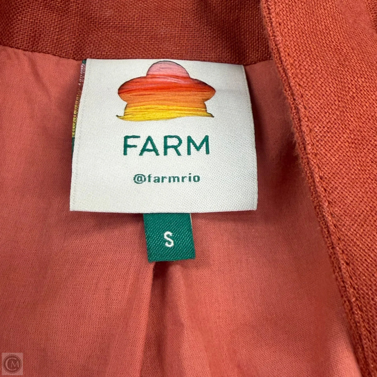 Blazer By Farm Rio In Orange, Size: S