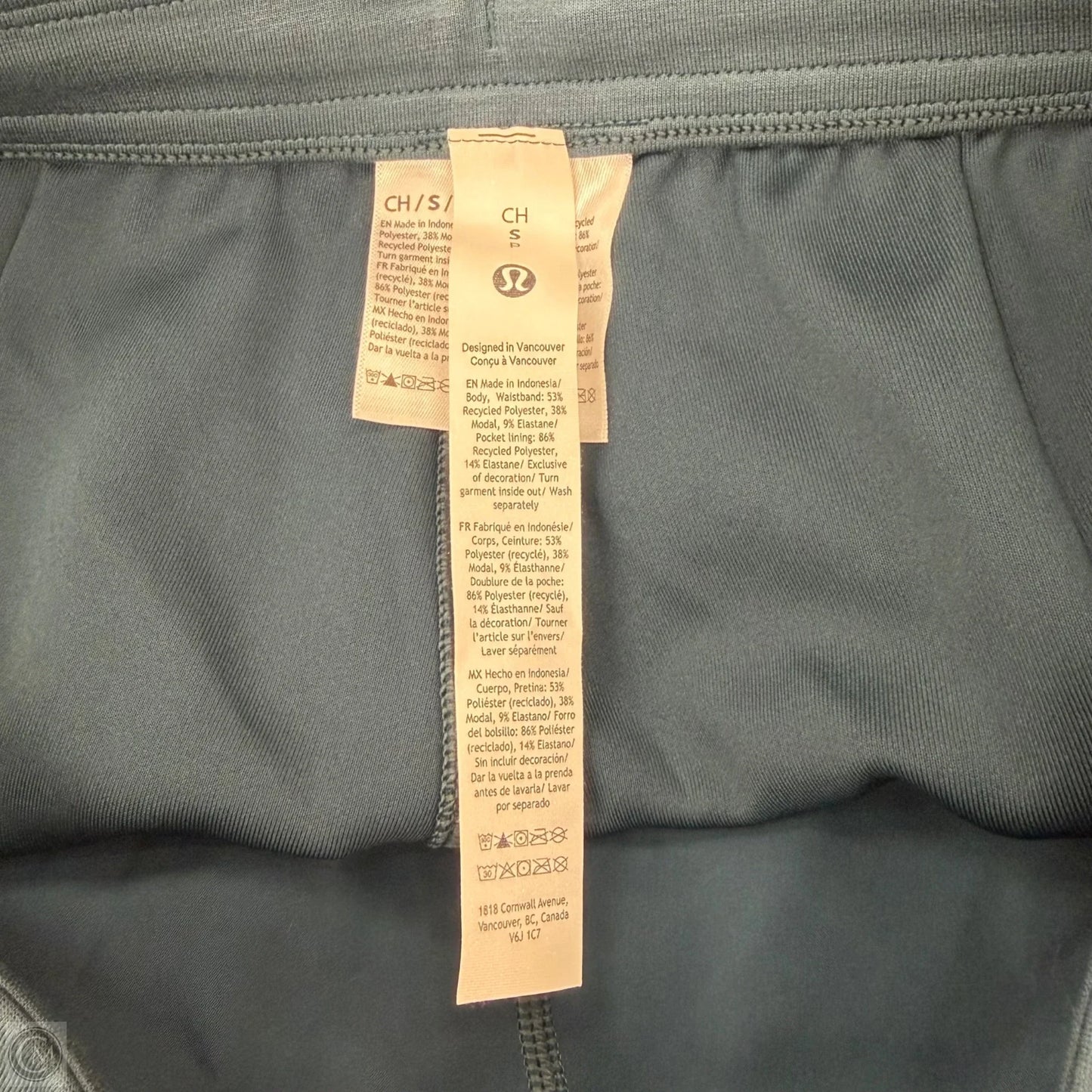 Athletic Pants By Lululemon In Teal, Size: 4