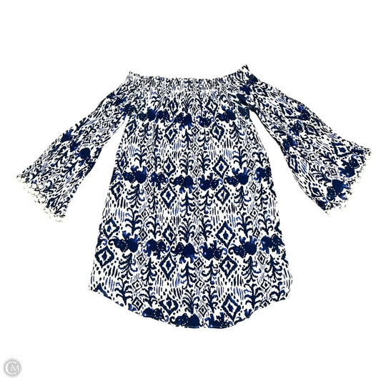 Dress Designer By Lilly Pulitzer In Blue & White, Size: S