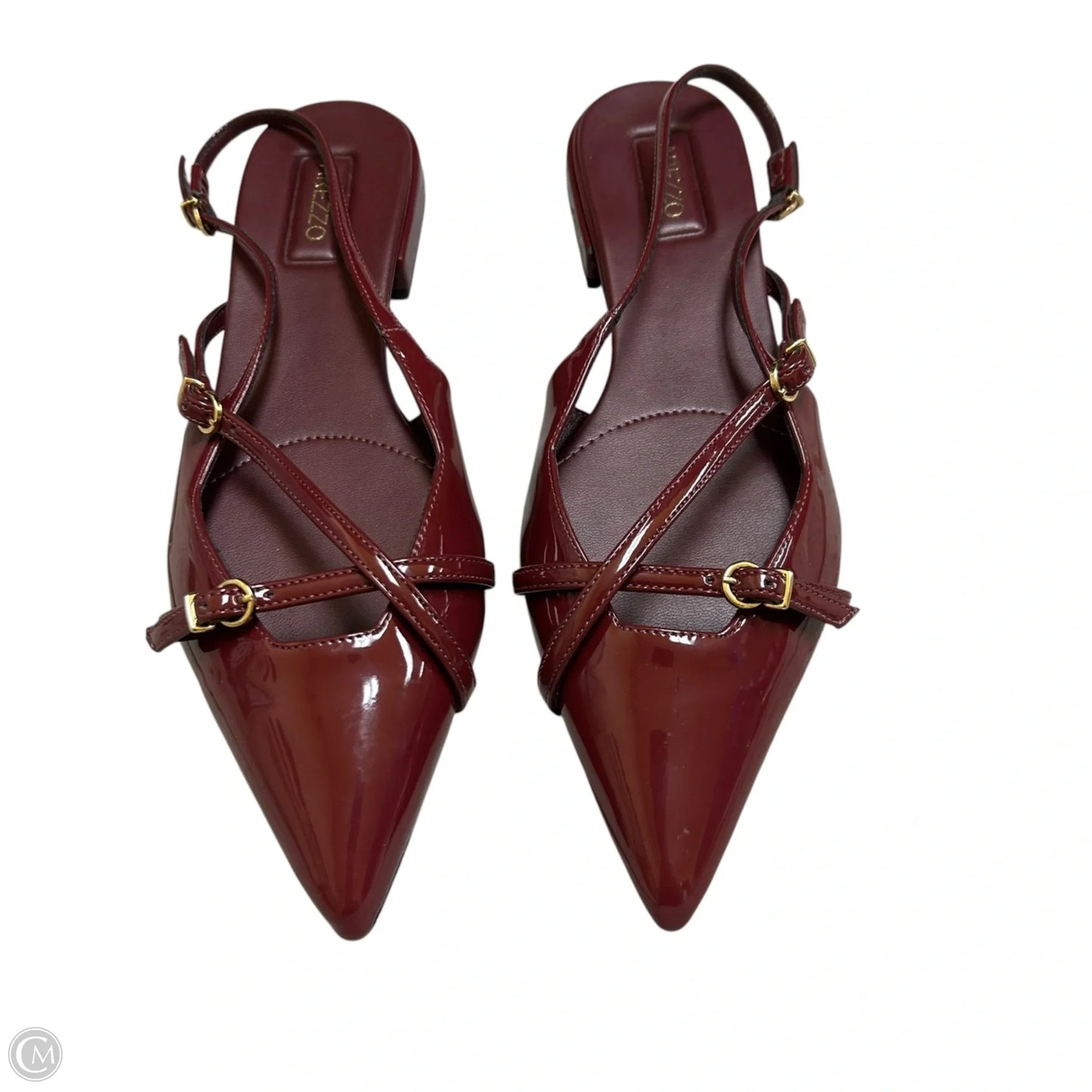 Shoes Flats By Arezzo In Maroon, Size: 8.5