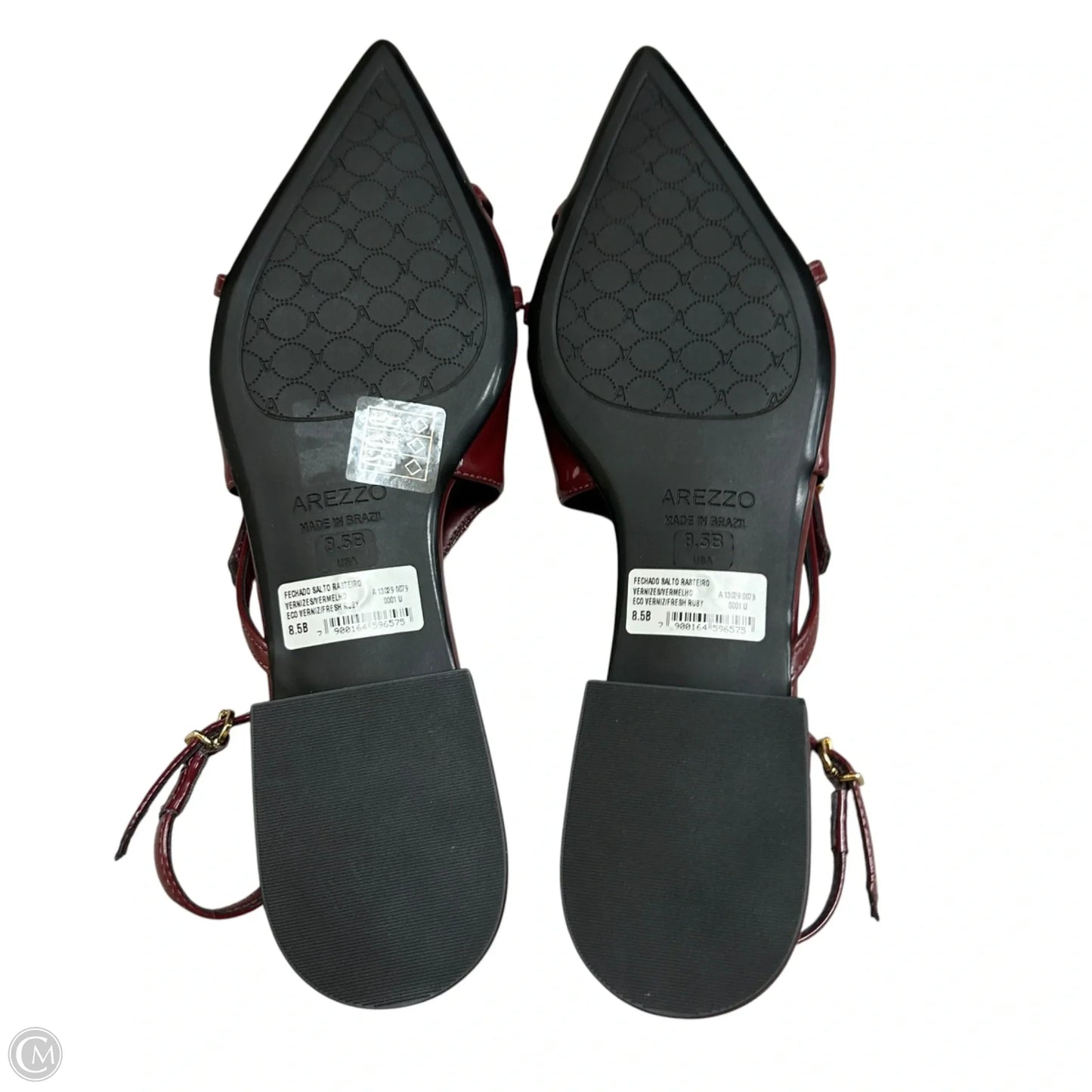 Shoes Flats By Arezzo In Maroon, Size: 8.5