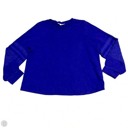 Sweatshirt Crewneck By Chicos In Purple, Size: Xl