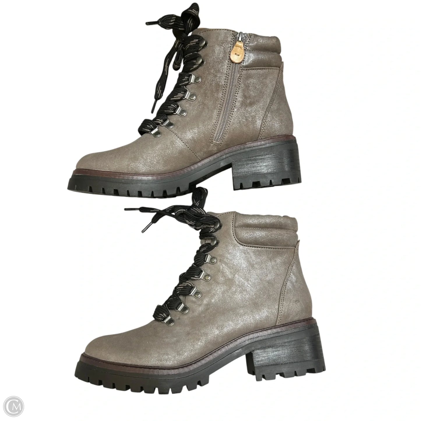 Boots Combat By Gentle Souls In Taupe, Size: 10