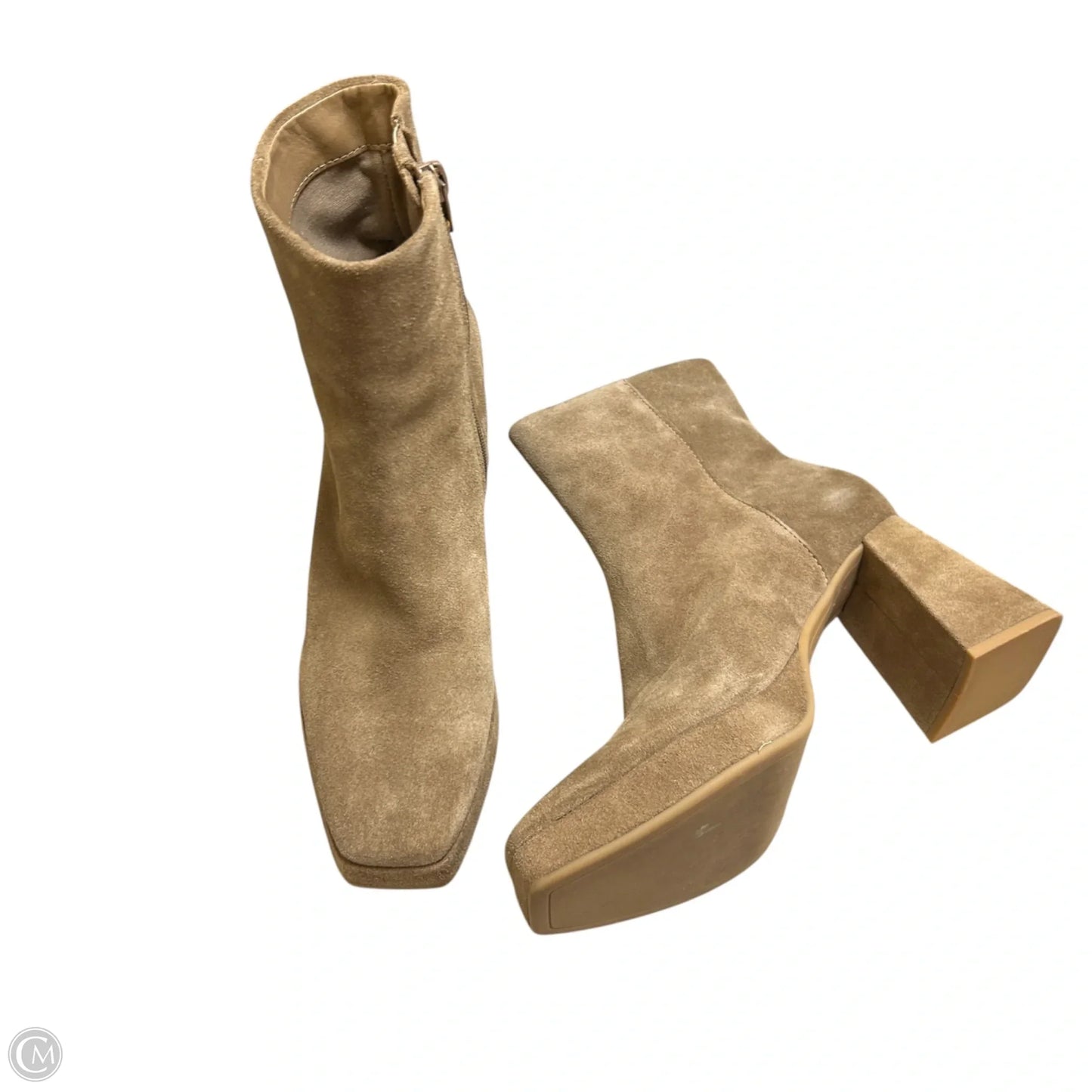 Boots Ankle Heels By Dolce Vita In Tan, Size: 7.5