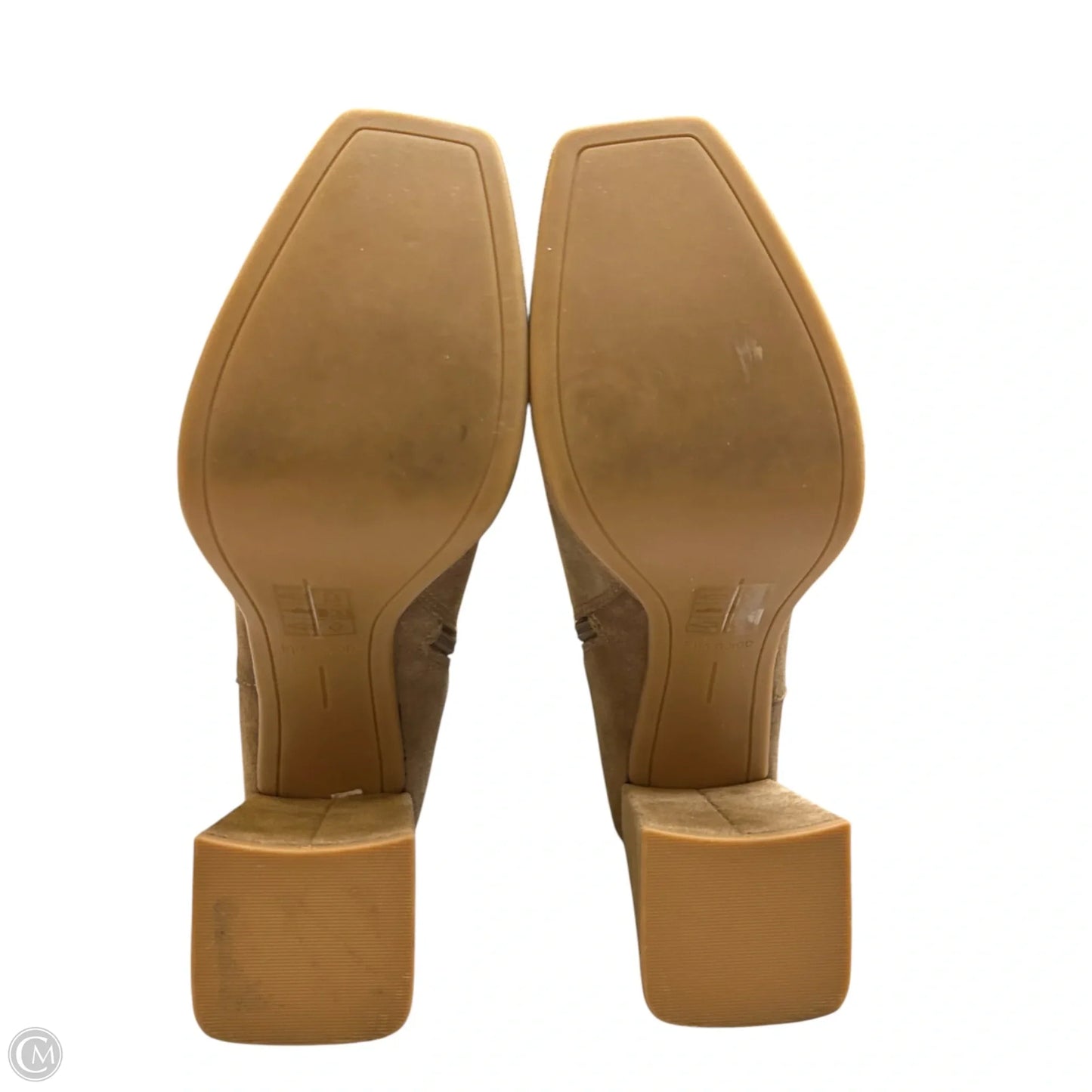 Boots Ankle Heels By Dolce Vita In Tan, Size: 7.5