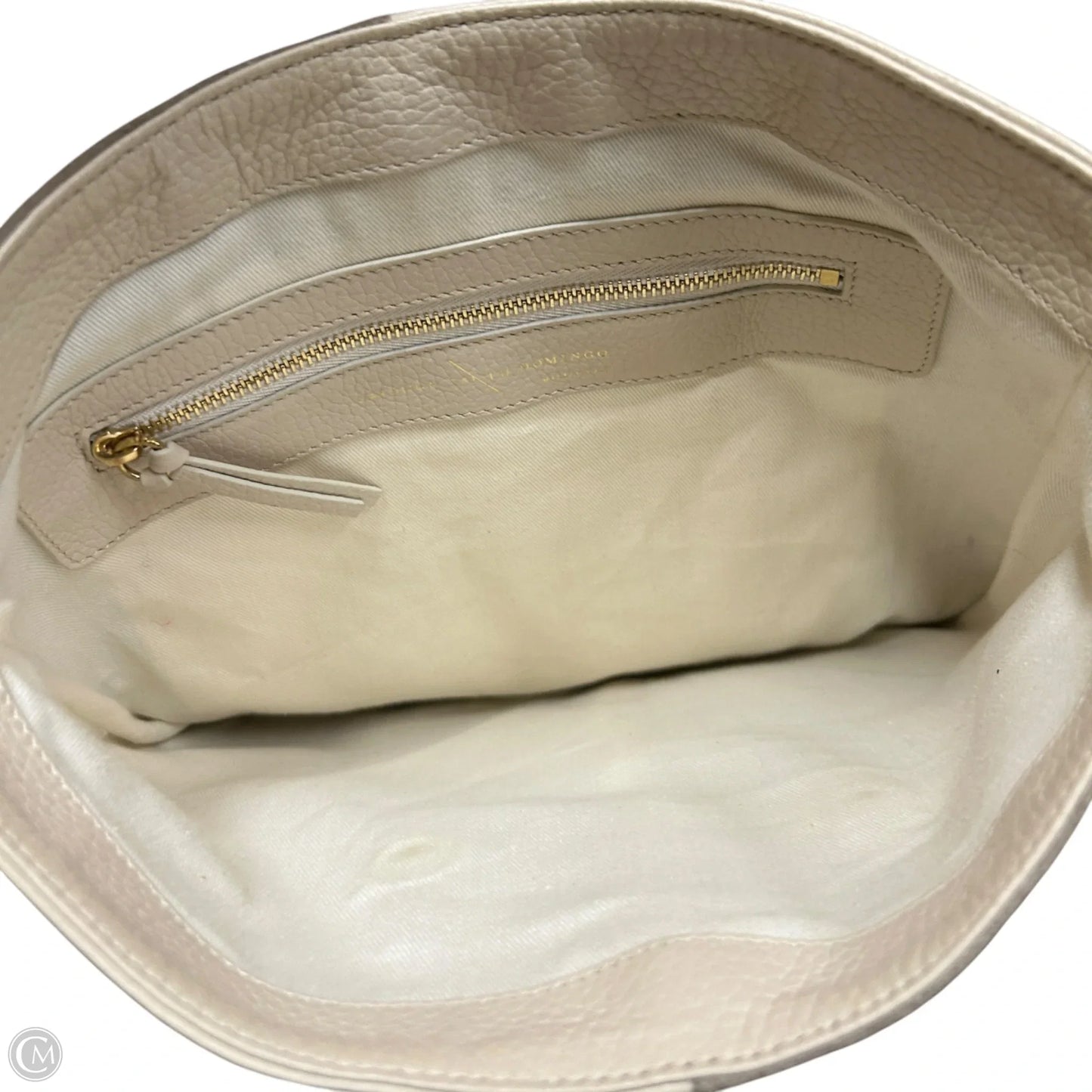 Handbag Leather By Carolina Santo Domingo, Size: Medium