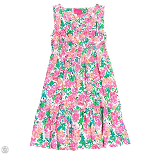 Dress Designer By Lilly Pulitzer In Floral Print, Size: L
