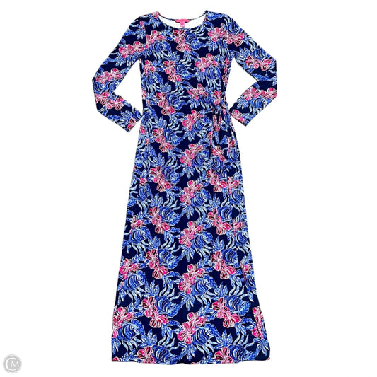 Dress Designer By Lilly Pulitzer In Blue & Pink, Size: M