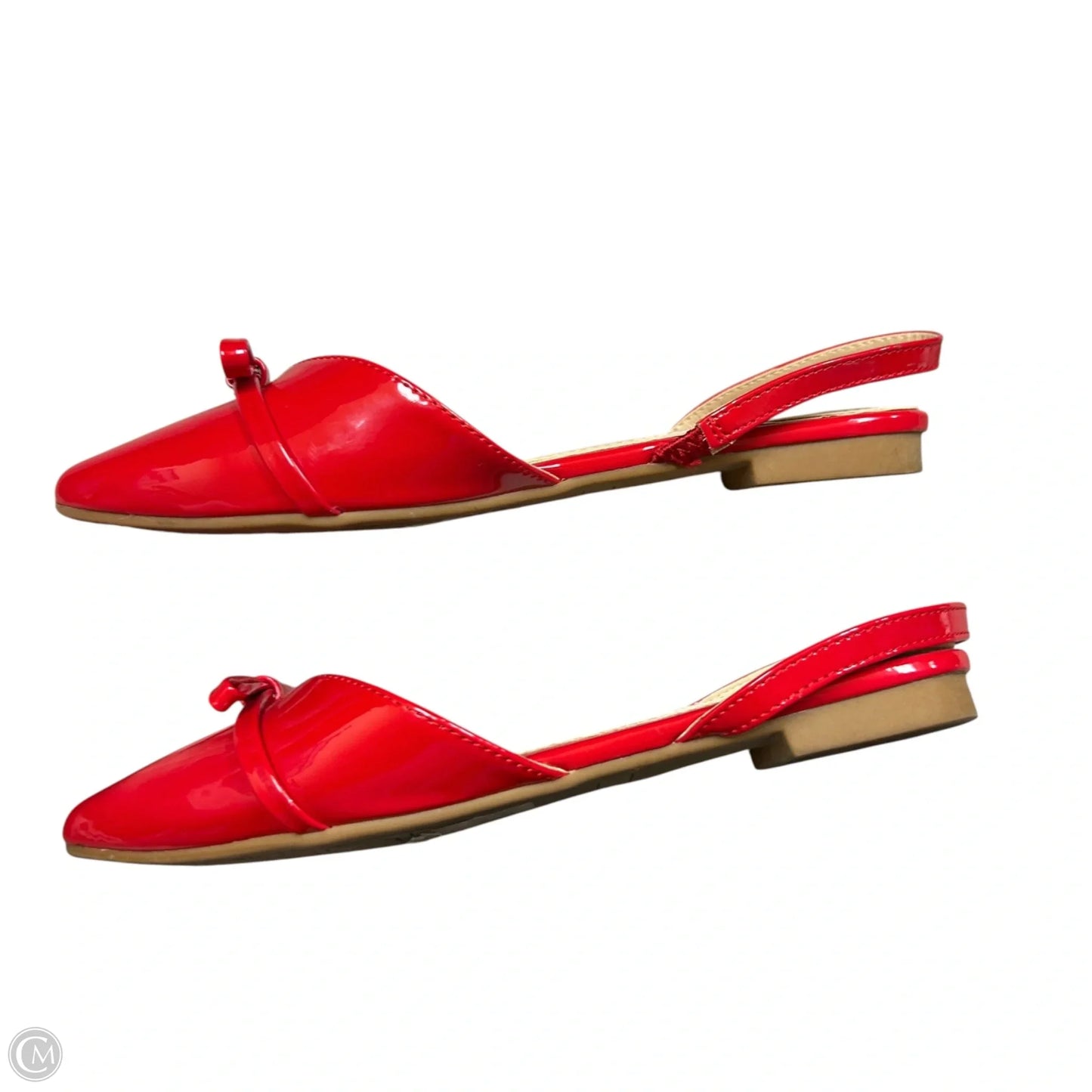 Shoes Flats By Top Moda In Red, Size: 8.5