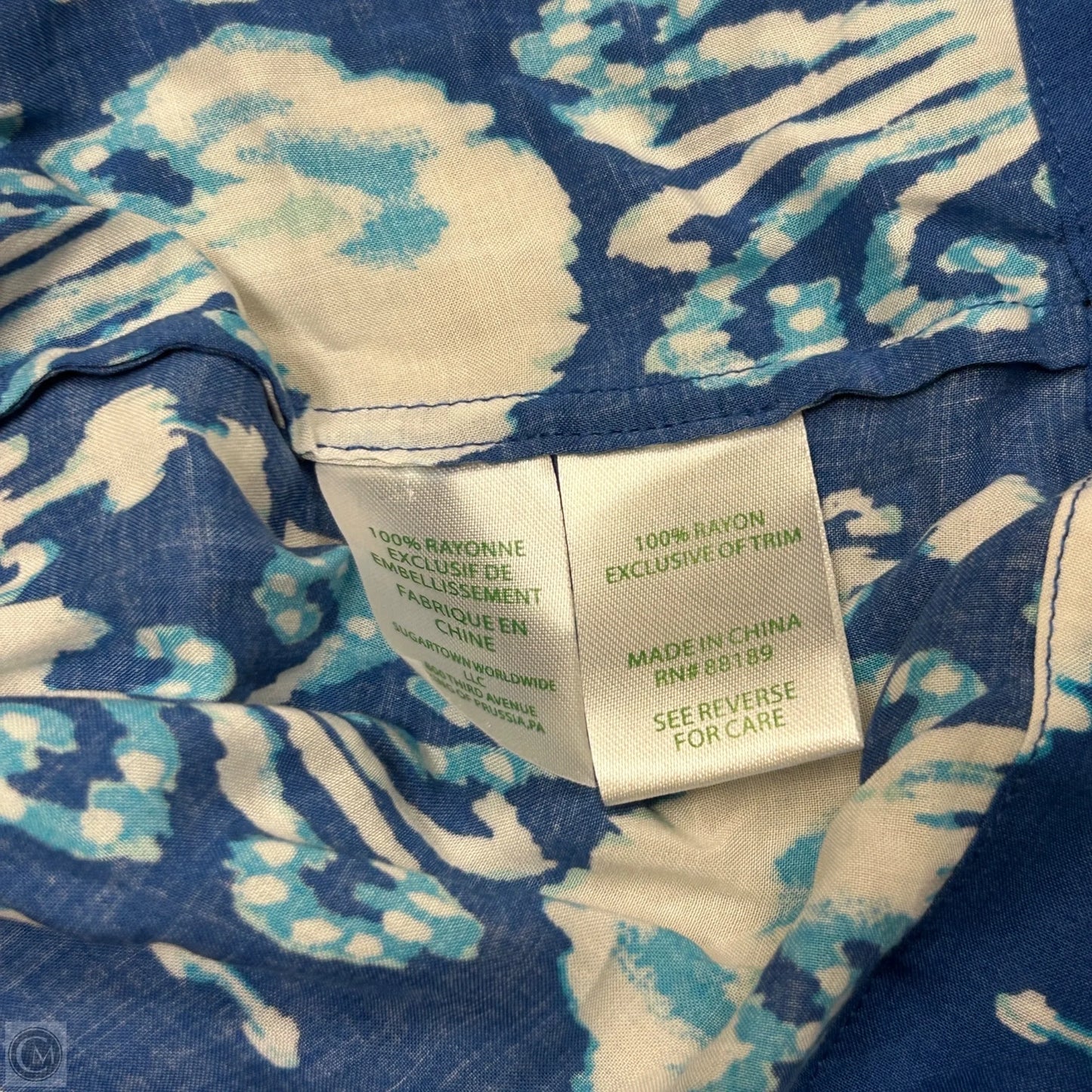 Top Sleeveless Designer By Lilly Pulitzer In Blue, Size: M