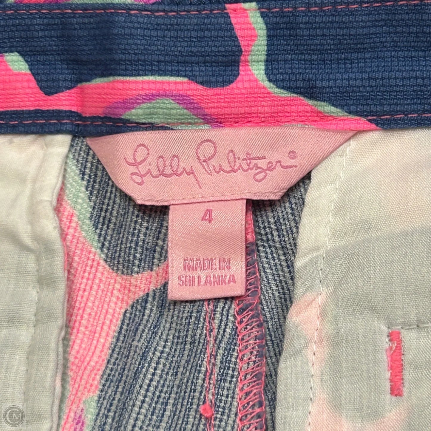 Shorts Designer By Lilly Pulitzer In Blue & Pink, Size: 4