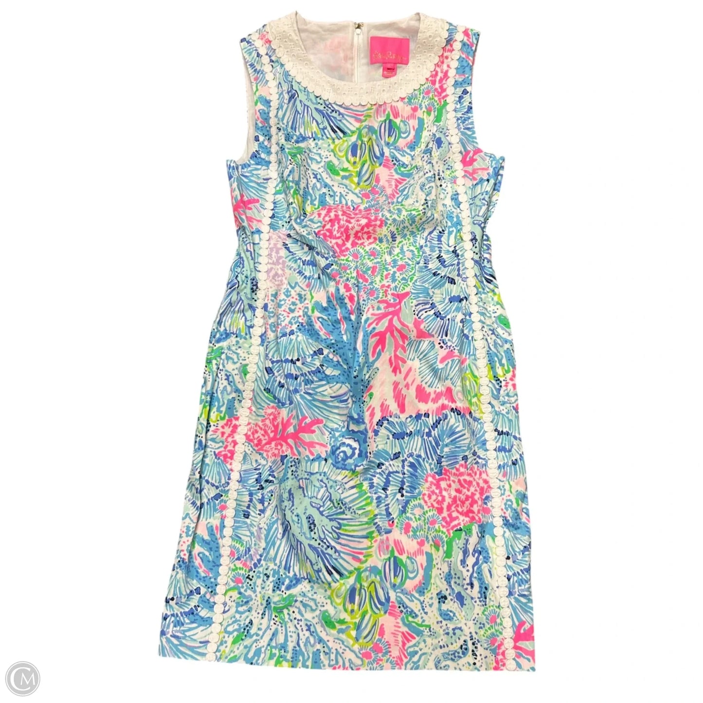 Dress Designer By Lilly Pulitzer In Blue & Pink, Size: Xs